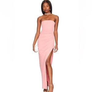 Lovers and friends chrisley gown in rose pink